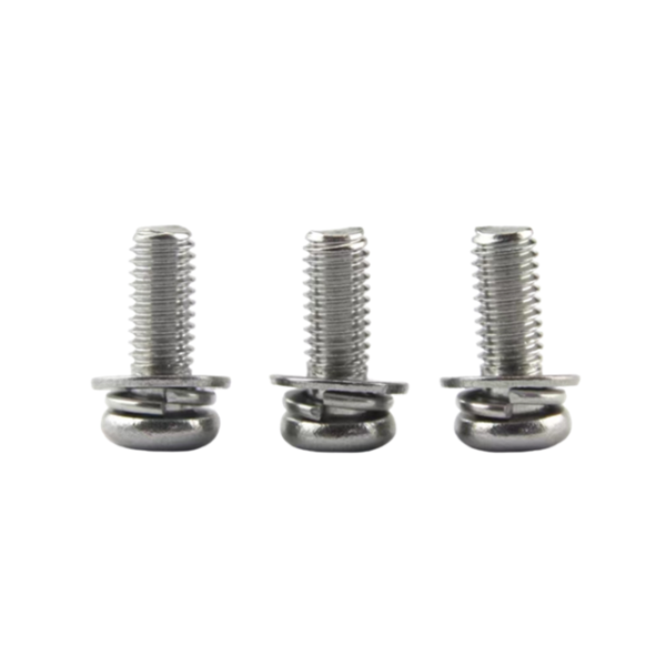 Three combination screws